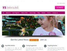Tablet Screenshot of childrenswish.org